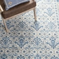 thumbnail image 6 of SAFAVIEH Brentwood Gillian Floral Area Rug, Ivory/Blue, 6'7" x 6'7" Round, 6 of 11