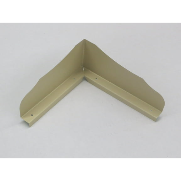 Bent (Inside Corner) Ornamental Gutter Valley Splash Guards - 12 ct ANTIQUE IVORY