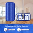 thumbnail image 2 of 4pcs Microfiber Mop Pads, EEEkit Reusable Mop Refills Compatible with SwifferSweeper Mops, 2 of 6