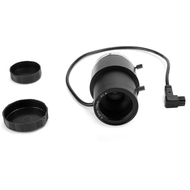 Lente de zoom de apertura automática CCTV HD de 720P con distancia focal de 6-15 mm y montura CS para cámara de seguridad de vigilancia.
