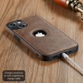 thumbnail image 6 of Casus Logo View Classic Slim Leather Case for iPhone 14 - Slate, 6 of 8