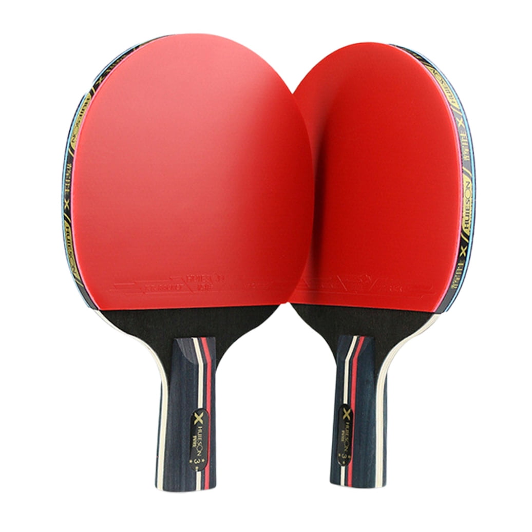 LOLIPPYY Table Tennis Racket Set for , Training Paddles with Straight and Horizontal Handles, Pong Gear