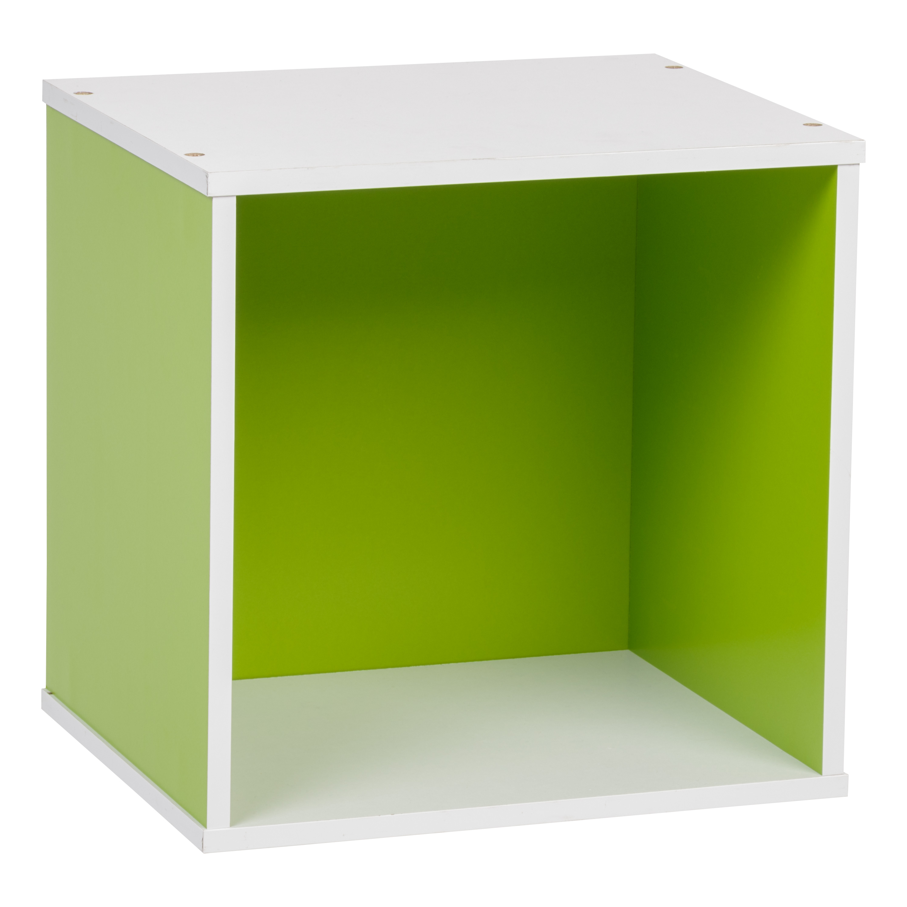 IRIS BAKU Modular Wood Cube Box, Green