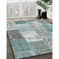 thumbnail image 2 of Ahgly Company Indoor Rectangle Contemporary Slate Gray Patchwork Area Rugs, 3' x 5', 2 of 6