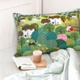 thumbnail image 4 of Salouo Garden Farm Pattern Pillow Cases,1PC Pillow Covers with Envelope Closure Decorative Pillow Case for Bed Couch,Pillows Not Included-20"x30", 4 of 6