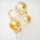 thumbnail image 5 of KIRIKOU 24 piezas juego de bolas de papel multicolor Globo de fiesta de látex de 12 pulgadas para decoración de fiesta, bodas, compromisos, novias, cumpleaños y ducha (oro), 5 of 5