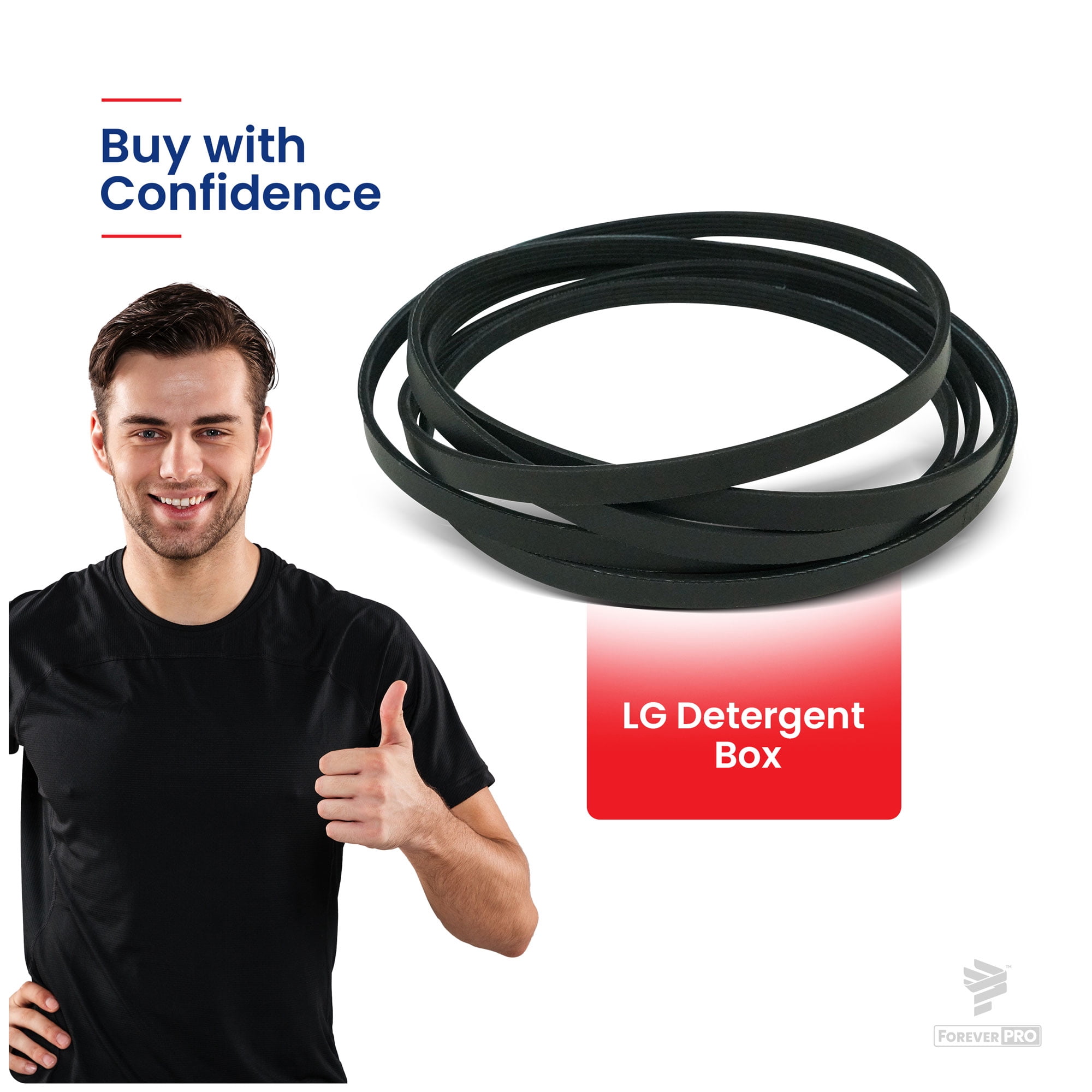 ForeverPRO 6602-001655 Dryer Drum Belt for Samsung Appliance 6602-001655