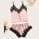 thumbnail image 4 of Lencería sexy para mujer Encaje Satén Tentación Babydoll Ropa interior Camis Bragas Calzoncillos Pantalones cortos Ropa de dormir Calzoncillos Traje Pompotops ulkah937377, 4 of 8