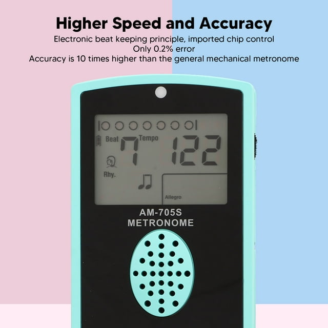 Small Electronic Metronome,Electronic Metronome Rechargeable High Rechargeable Metronome Electronic Metronomefor Guitar Meticulously Designed