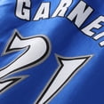 thumbnail image 5 of Men's Mitchell & Ness Kevin Garnett Blue Minnesota Timberwolves Hardwood Classics Stitch Name & Number T-Shirt, 5 of 6