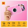 thumbnail image 6 of KODAK Printomatic+ Instant Print Camera (Pink) 10MP, RGB LED, Zink Photo Prints, 6 of 10