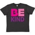 thumbnail image 3 of Inktastic Be Kind Logo in Pink and Purple Youth T-Shirt, 3 of 5