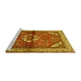 thumbnail image 2 of Ahgly Company Machine Washable Indoor Round Persian Yellow Traditional Area Rugs, 7' Round, 2 of 4