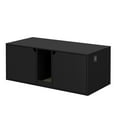 thumbnail image 4 of NARTRU 43.3" Wooden Cat Litter Box Enclosure with Litter Filter, Black, 4 of 8