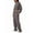 Gray, variant on Women 2 Piece Outfits Sweatsuit Set Twist Front Cropped Sweatshirt Wide Leg Sweatpant Lounge Set Olive Green M