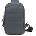 thumbnail image 2 of Bolsa De Pecho Bolsa de pecho para hombre, bolsa de mensajero Oxford segura para senderismo, montañismo (gris oscuro) Likrtyny Para Estrenar, 2 of 7