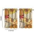 thumbnail image 4 of Fall Kitchen Curtains 36 Inch Short - 2 Panel Set, Autumn Harvest Print, Rod Pocket Window Treatment for Thanksgiving, Farmhouse, Cafe, Living Room - Machine Washable, 4 of 4