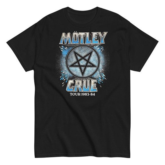 Motley Crue - 83-84 Tour Unisex T-Shirt - Black - Small