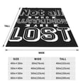 thumbnail image 3 of Fuzoiu Not All Who Wander Are Lost 2 Print Ultra-Soft Micro Fleece Blanket,All Seasons Flannel Throw, Lightweight Blanket for Bed, Sofa, Couch, Movie Night, Camping, and Travel-50"x40", 3 of 7
