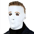 thumbnail image 1 of Máscara Paper Magic Michael Myers de látex con pelo moldeado, color blanco, 1 of 6
