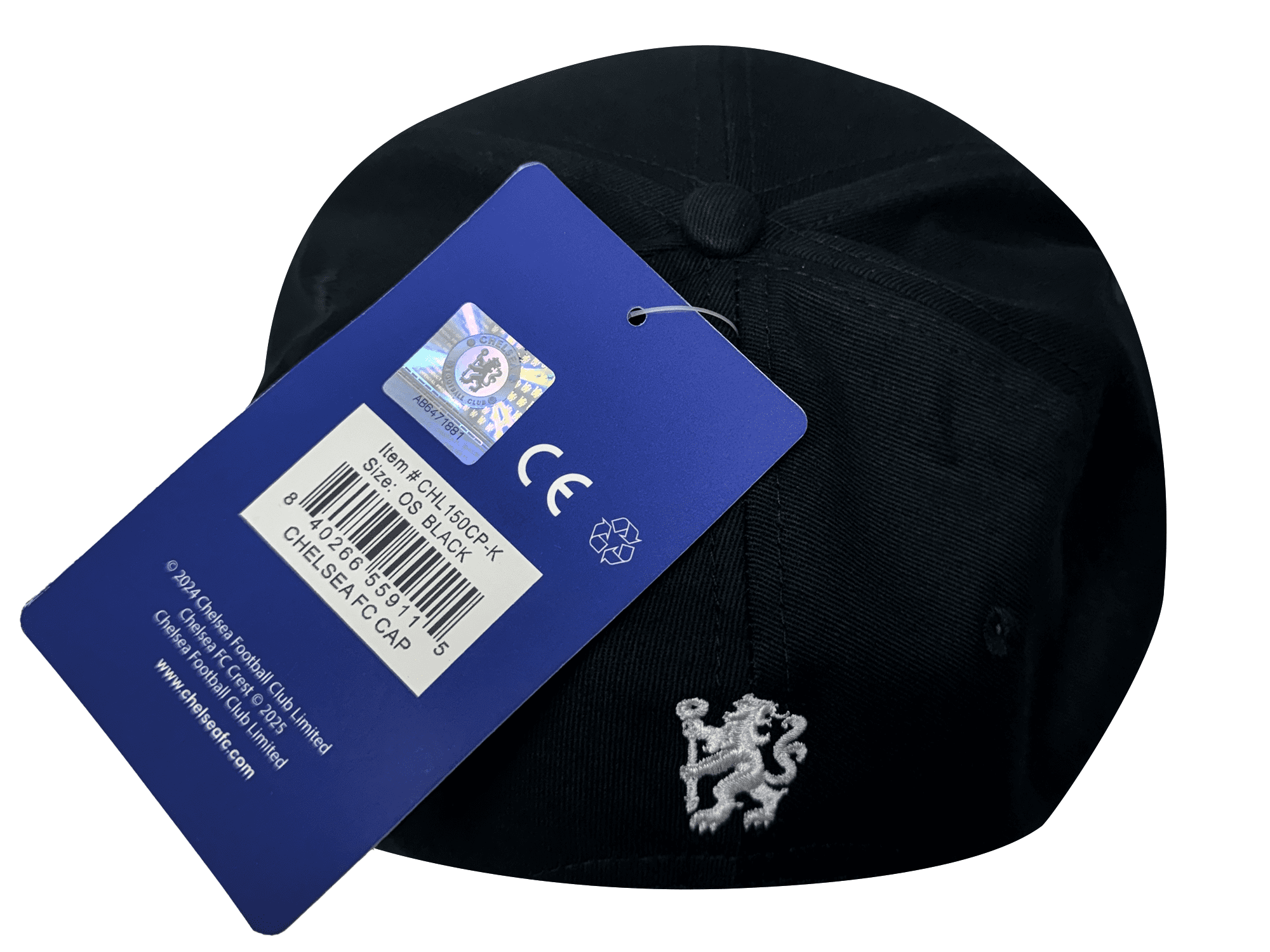 Icon Sports Chelsea FC Adjustable Snapback Hat, Black