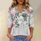 thumbnail image 1 of TaTaai Lightweight V Neck Printed T Shirts Women 3/4 Raglan Sleeve Loose Casual Summer Tops 2026 Stretchy Solid Color Tees Holiday Basic Gift, 1 of 6