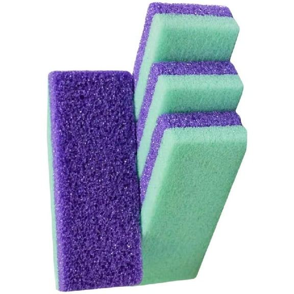 Aellinatey 4 Pieces Double Sided Foot Scrub Foot Pumice Stone Feet Pumice Block for Feet