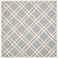 thumbnail image 6 of SAFAVIEH Cambridge Judy Geometric Wool Area Rug, Silver/Ivory, 6' x 9', 6 of 10