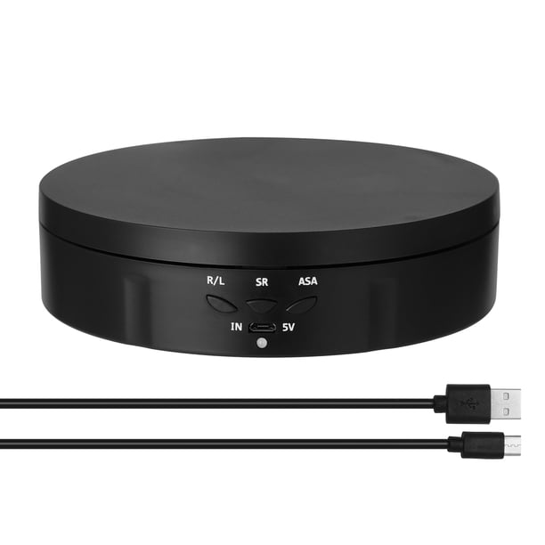 Tocadiscos de pantalla Irfora Soporte de pantalla giratorio eléctrico de 360 grados para accesorios de fotografía de video Placa giratoria de pantalla ajustable de velocidad Irfora Tocadiscos de pantalla