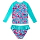 thumbnail image 4 of Swimwear 2pcs Chicas TraJes de Baño de Manga de Manga, 4 of 7