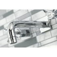 thumbnail image 4 of Kingston Brass KS6121BEX Essex Double-Handle Wall Mount Bathroom Faucet, Polished Chrome, 4 of 8