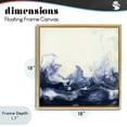 thumbnail image 4 of Stupell Industries Transitional Oceanic Fluid Swirl Gold Floating Frame Canvas Art, 18 x 18, by Laura Van Horne, 4 of 8