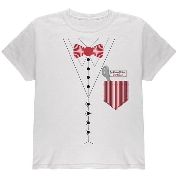 Halloween Ice Cream Shop Confectioner Youth T Shirt White Youth X-SM