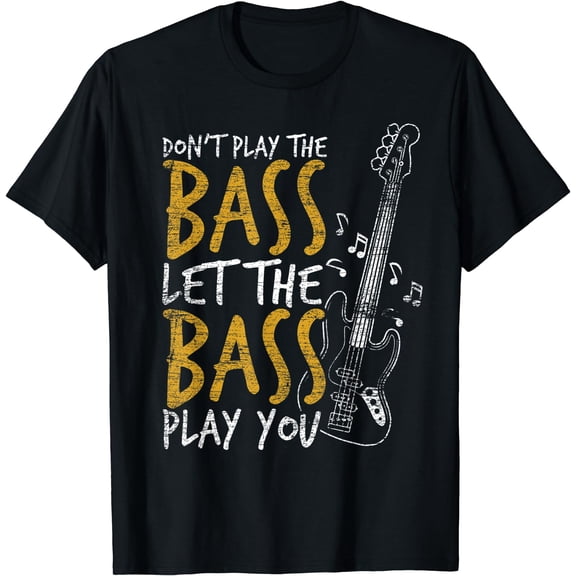 Bass Guitar T-Shirt Black Small