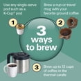 thumbnail image 4 of Hamilton Beach FlexBrew Coffee Maker, K Cup Pod Compatible Single Serve Coffee Maker & 12-Cup Coffee Pot, Thermal Carafe, Black, 4 of 10