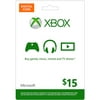 Xbox Live Digital Gift Card $15 (email D