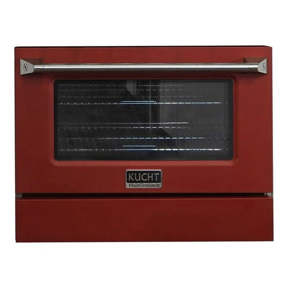 Kucht 30" Stainless Steel Oven Door/Kick Plate Accessory for KNG301 in Red