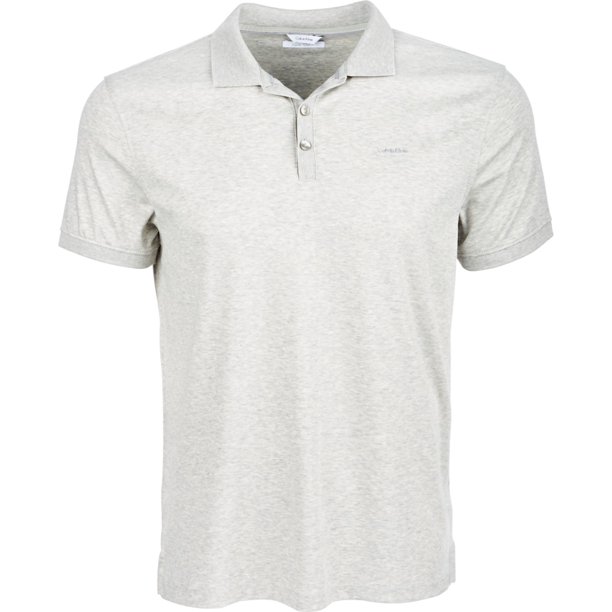 Calvin Klein Interlock Liquid Touch - Polo de rugby para hombre, color gris, extragrande Calvin Klein polo, rugbi