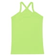 thumbnail image 3 of Hansber Kids Girls Dance Tank Tops Cross Back Basic Camisole Knit Spaghetti Straps Vest Sleeveless Green 140, 3 of 5