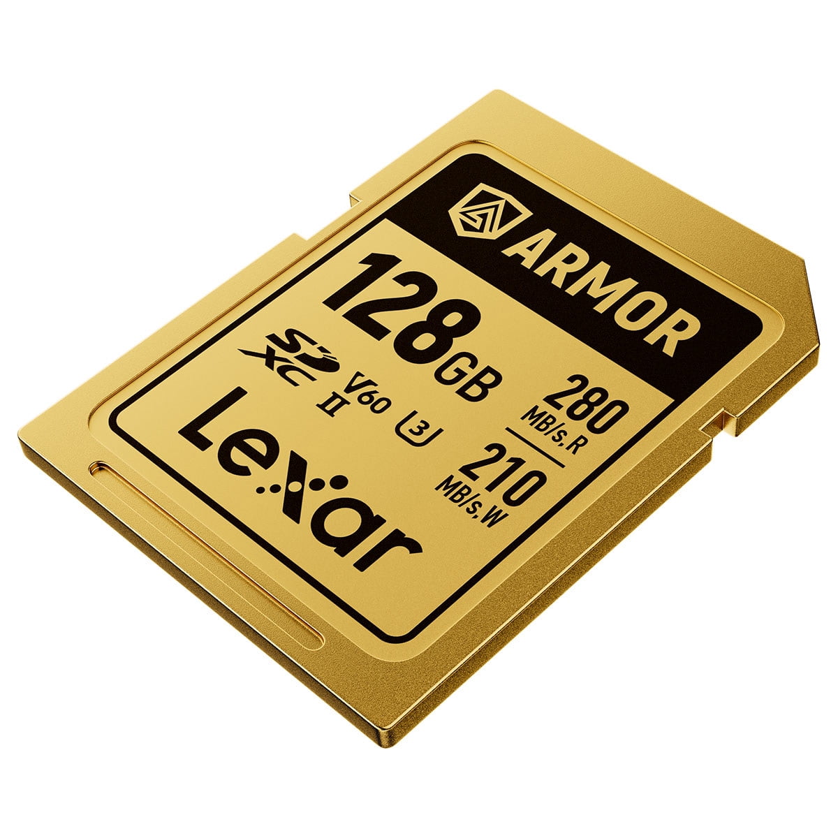 Lexar Professional ARMOR GOLD 128GB UHS-II V60 SDXC Memory Card