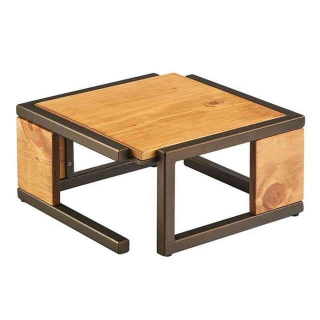 Cal Mil 3902-6-84 Square Display Riser, Bronze - 12 x 12 x 6 in.