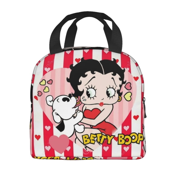 Betty Boop Insulated Lunch Bags Reusable Lunch Box, Cooler Lunch Bag Waterproof Lunch Tote For Picnic Office Work Travel Camping Gifts
