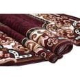 thumbnail image 4 of HR HANDCRAFT RUGS, Livingroom Rugs Bohemian Rugs, Shed Free Stain Resistant Easy Clean, Burgundy and Multi, 7' 8" x 10', 4 of 8