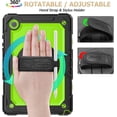 thumbnail image 2 of KOMI 360° Hand Strap Shockproof Case for Samsung Galaxy Tab A8 10.5 inch, Green+Black, 2 of 8
