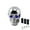Blue, variant on Skull Shifter Knob Fit Automatic Transmissions, Usupdd Skeleton Head With Light Metal Personality Ghost Head, Universal Car Gear Shift Lever for SUV Truck with Red Blue LED Light