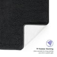 thumbnail image 4 of Tafts THIQQ Memory Foam Bathroom Rugs and Mats Sets, Ultra Soft Chenille Microfiber, Absorbent Non-Slip Machine Washable Shaggy Rugs, Bath Mat for Bathroom, Shower & Tub, Midnight Black, 4 of 6