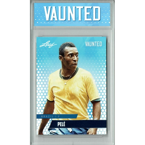 Certified Mint Pele 2024 Leaf Vaunted #V-14 Debut Collection Rare Trading Card Brazil
