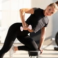 thumbnail image 4 of OUNONA Ensemble de 2 Haltères Roses Poignée Ronde Fonte Gym à Domicile Exercice pour Entraînement Intérieur, 4 of 6