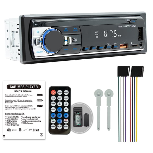 Reproductor MP3 Bluetooth multifunción para coche Dispositivo de reproducción de audio para coche