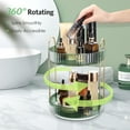 360 Rotating Makeup Organizer for Vanity Spinning Bathroom Organizer